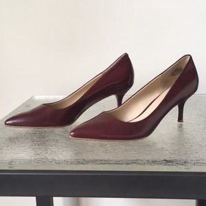 Burgundy Kitten Pump Nine West Shoes